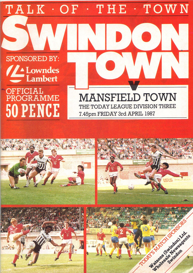 <b>Friday, April 3, 1987</b><br />vs. Mansfield Town (Home)